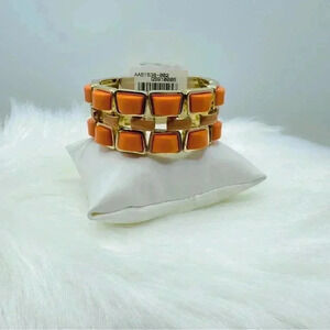 Orange Chunky Brick Design Bracelet
